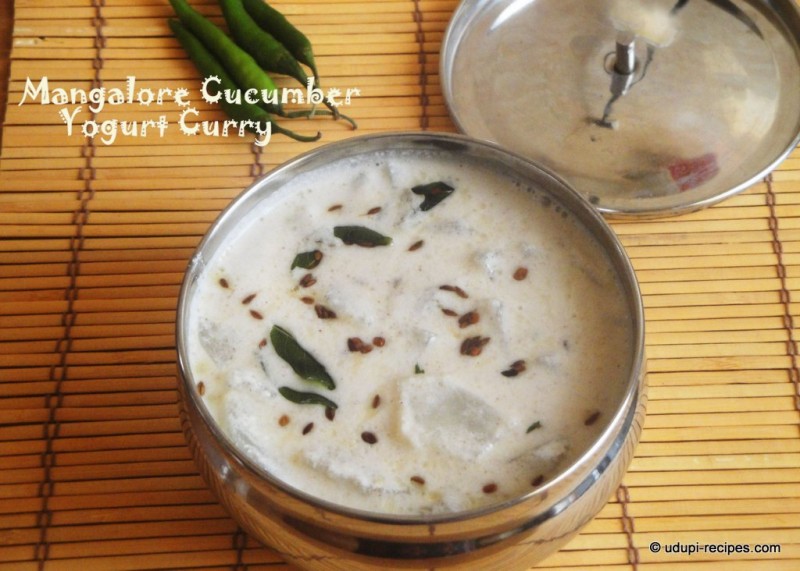 Mangalore Cucumber Yogurt Curry Southe Kayi Majjige Huli Recipe