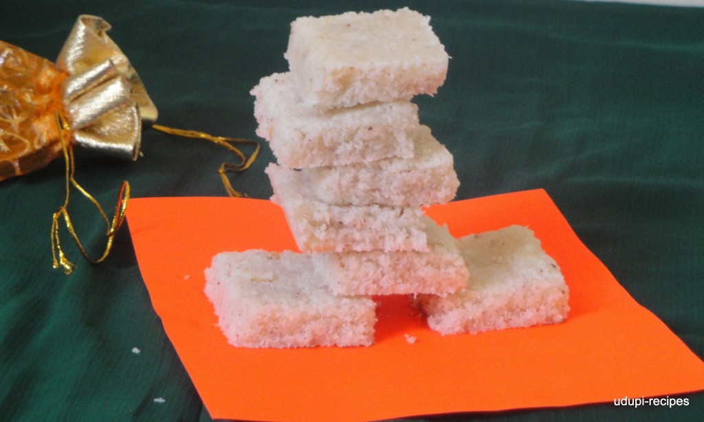 coconut burfi