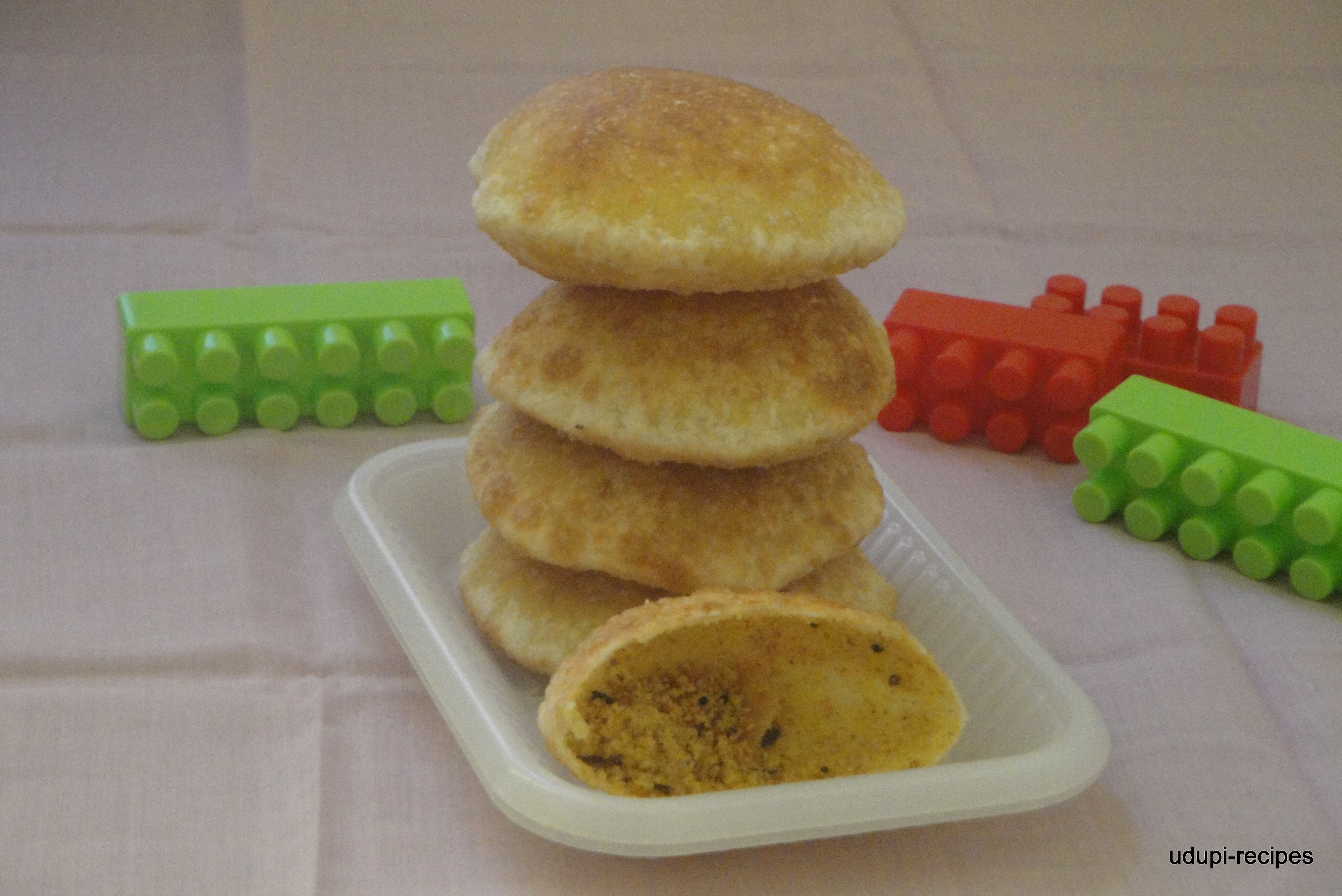 Kachori | Stuffed Poori | Biscuit Roti Recipe - Udupi Recipes