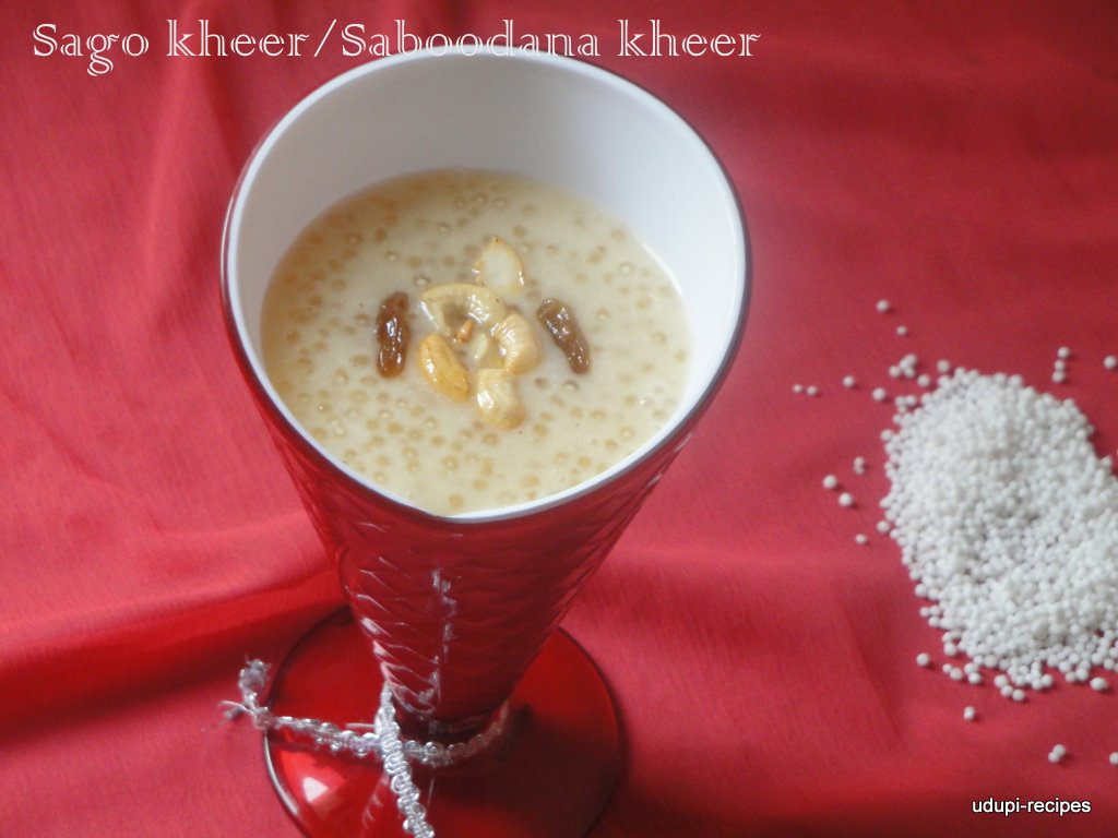 sabudana kheer/payasam