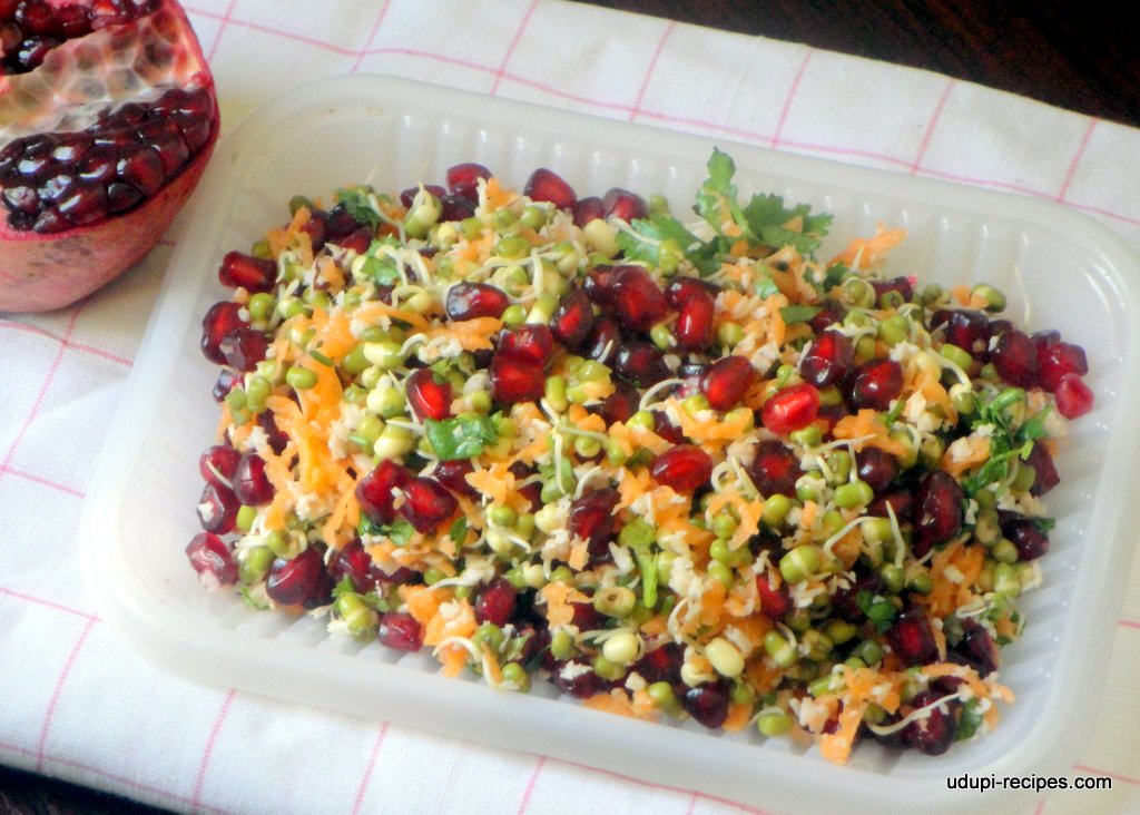 sprouted moong salad