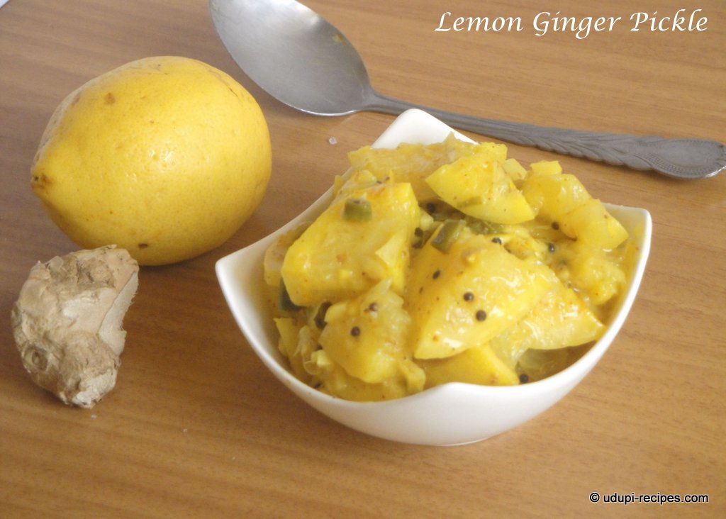 Lemon ginger pickle