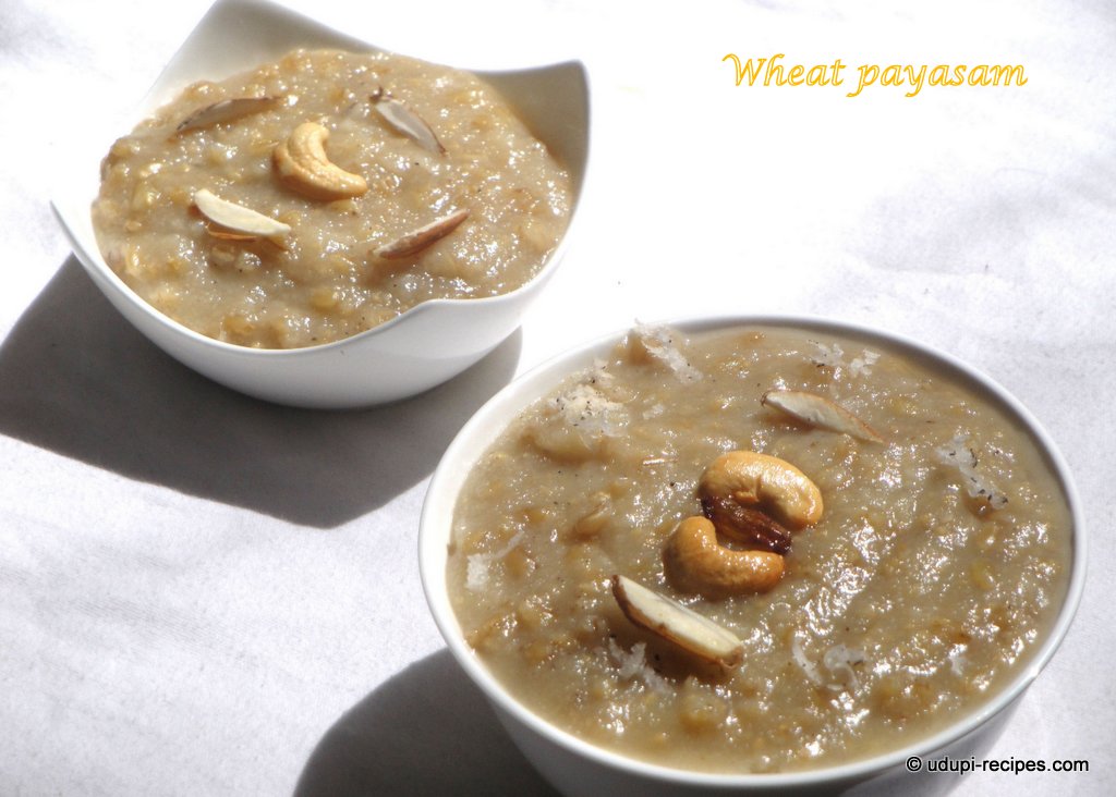 Whole Wheat Payasam Recipe - Udupi Recipes