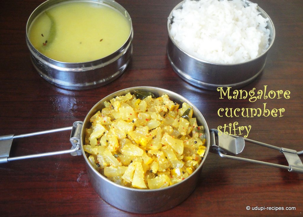 mangalore cucumber stirfry