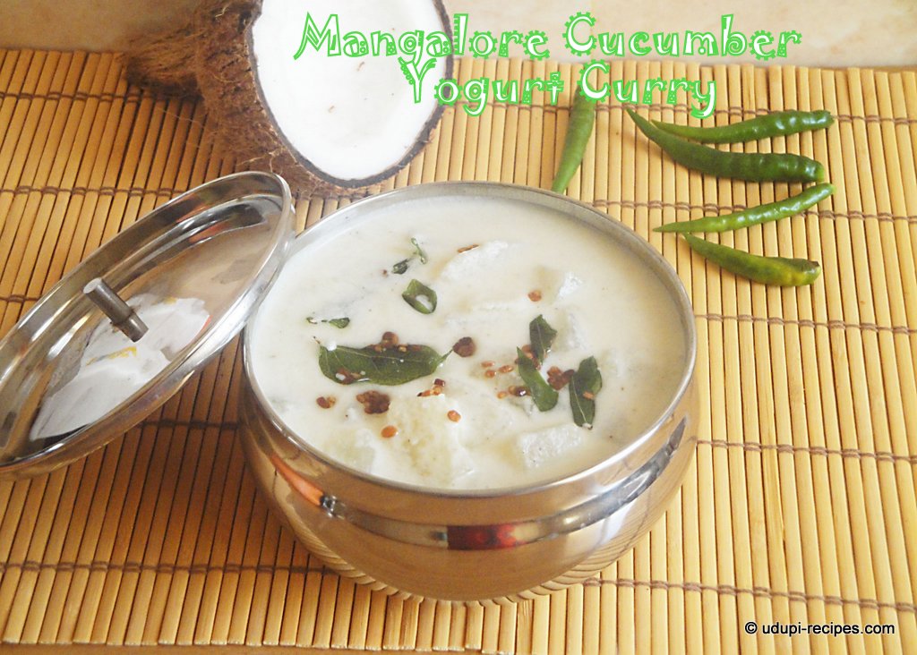 Mangalore cucumber yogurt curry
