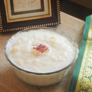 Paal Payasam | Milk Payasam Recipe - Udupi Recipes