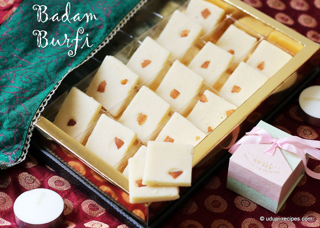 Badam burfi ready