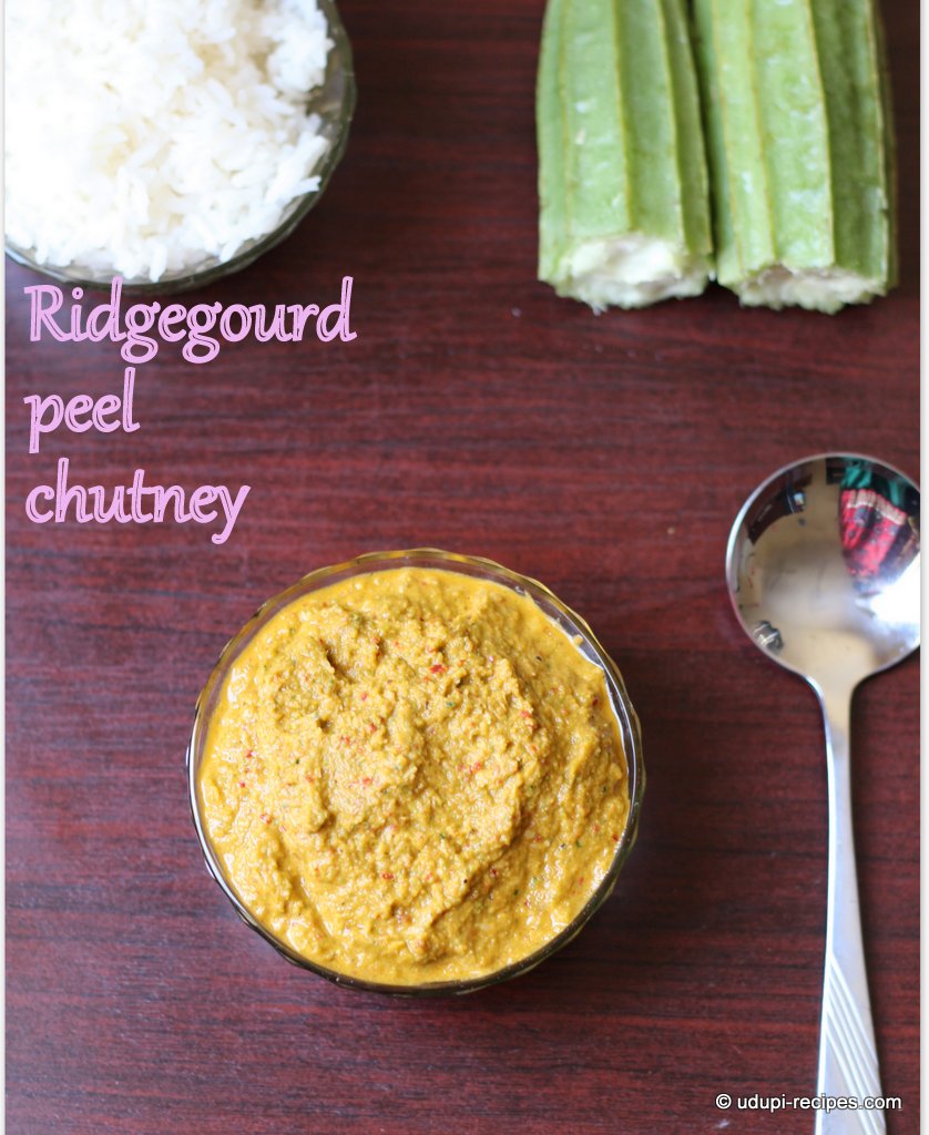 ridge gourd peel chutney