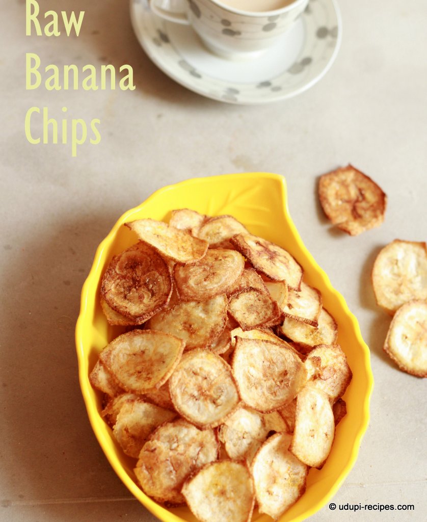 Raw banana chips