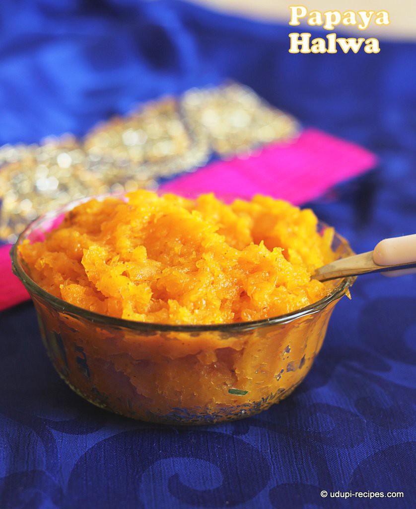 Mouthwatering papaya halwa