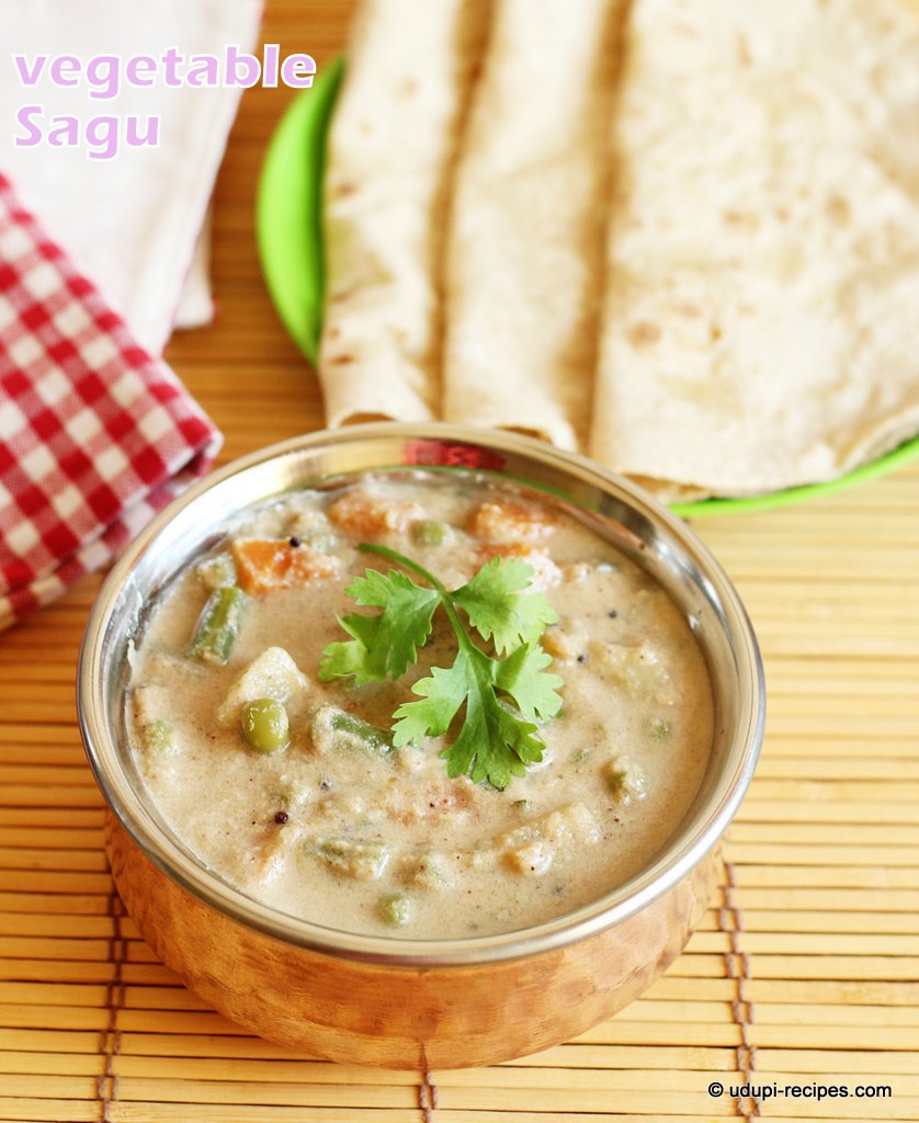 Vegetable sagu recipe