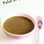 A bowl of warm yummy palak soup