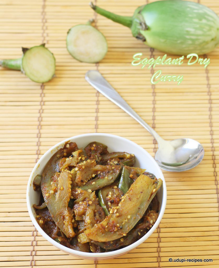 eggplant dry curry