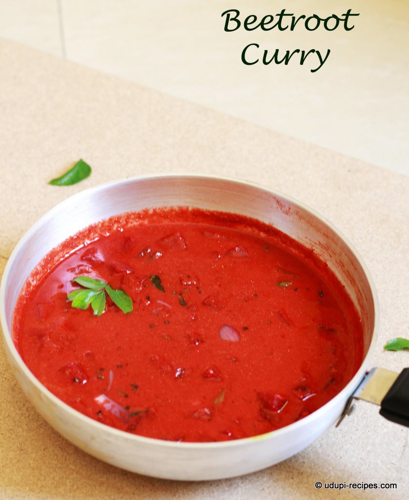Beetroot Curry Recipe In Udupi Style Udupi Recipes
