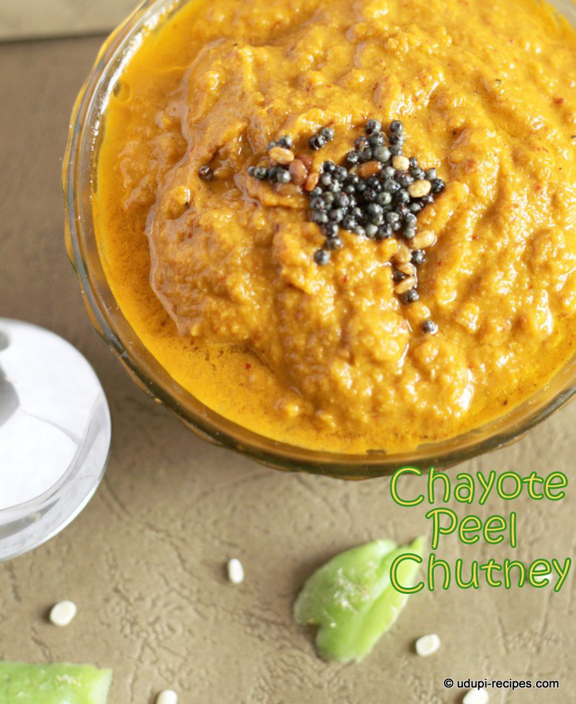 chayote peel chutney #Easy side dish