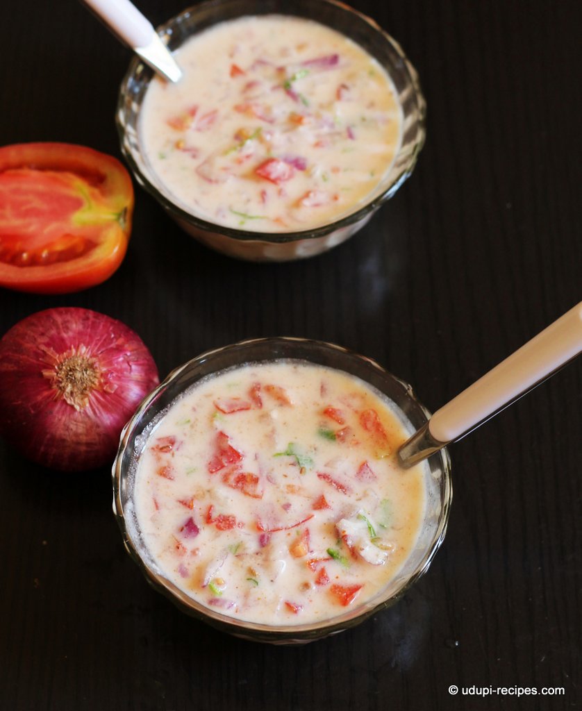 Onion Tomato Raita Recipe - Udupi Recipes