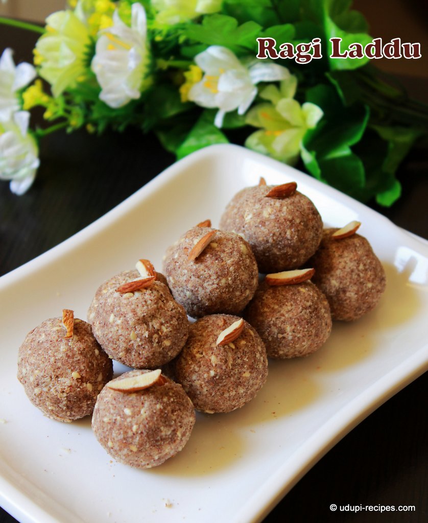 Ragi Laddu | Finger Millet Balls Recipe - Udupi Recipes