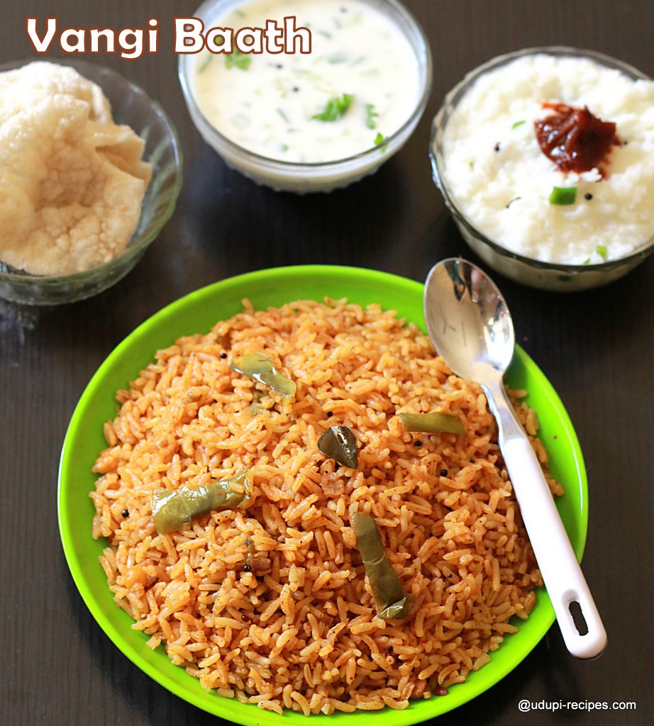 vangi bath- brinjal rice