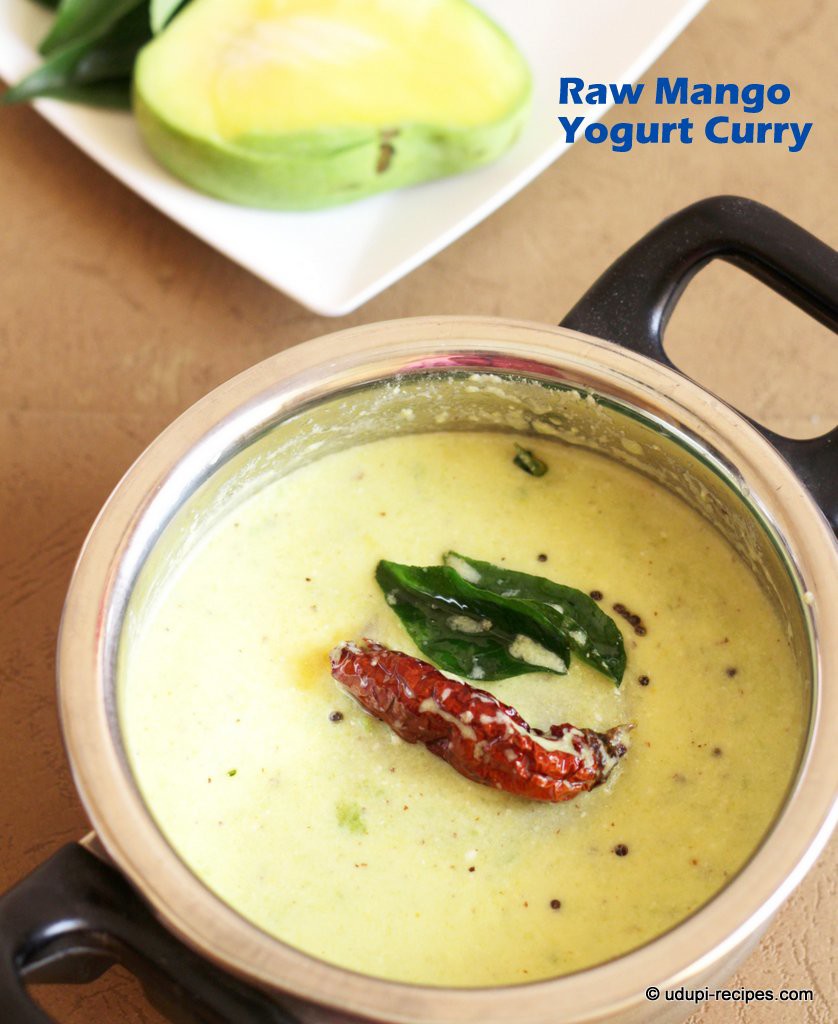 raw mango yogurt curry #summer special