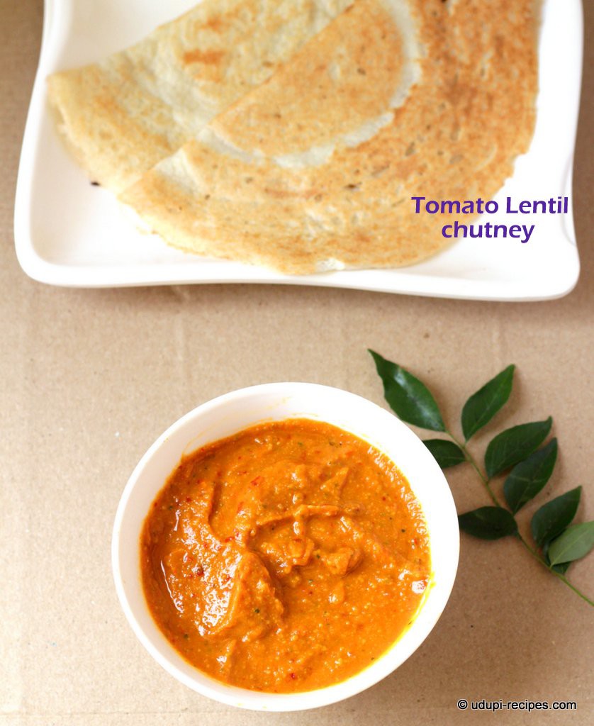 tomato chutney-dosa side dish