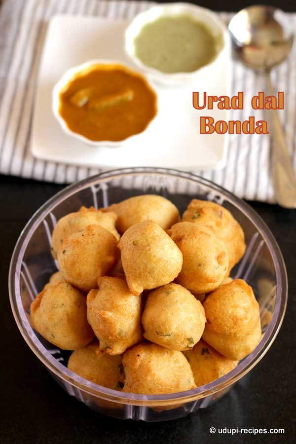 Urad Dal Bonda | Biskut Ambade Recipe - Udupi Recipes