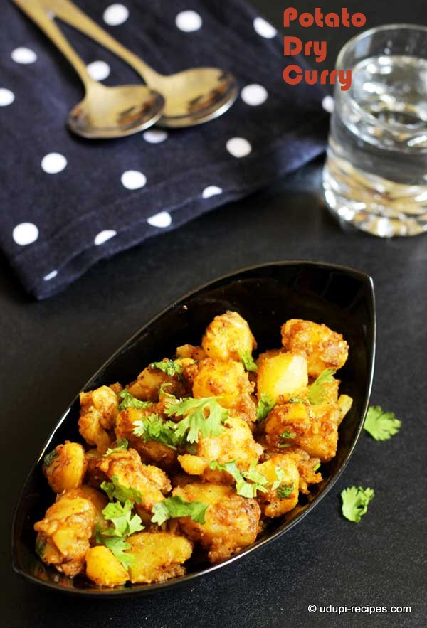 potato dry curry#easy chapati side dish