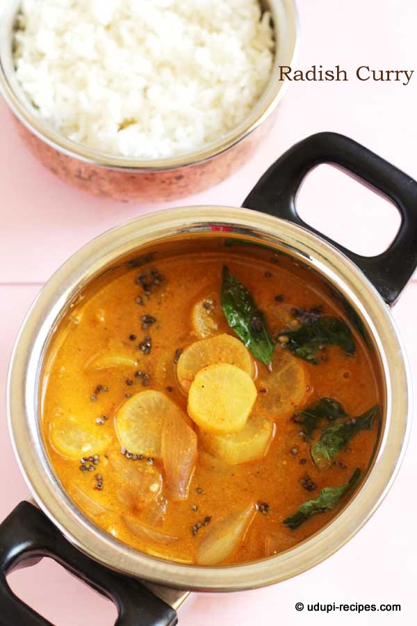 Radish Curry Recipe - Udupi Recipes