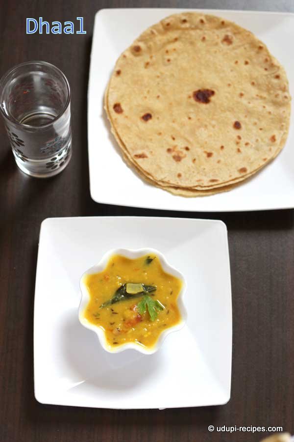 Delicious chapati sidedish dhaal