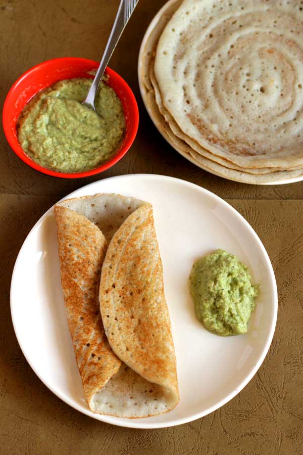 Menthe dosa fenugreek dosa