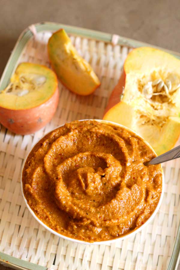 delicious sweet pumpkin chutney