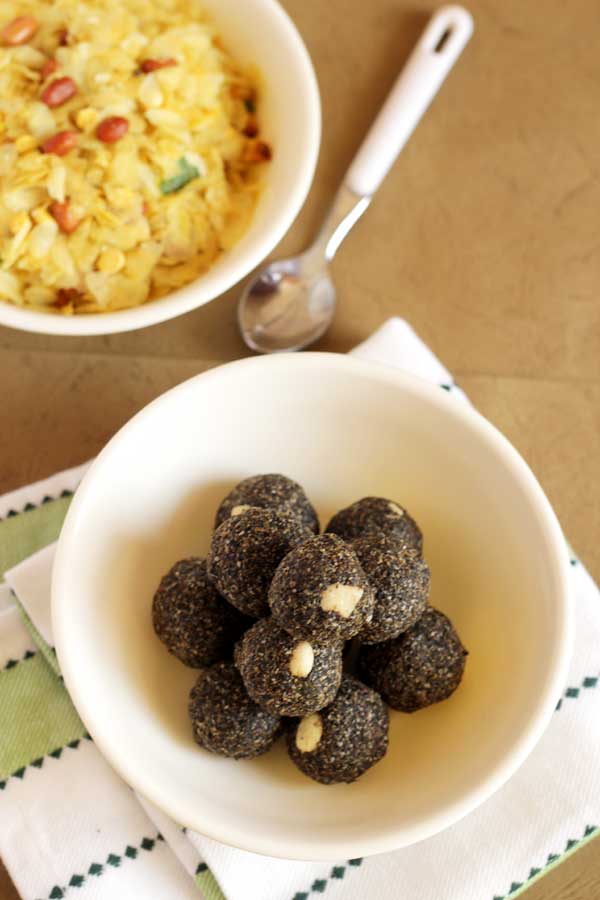 Black Sesame Seeds Laddo Shri Krishna Janmashtami Recipe Udupi Recipes