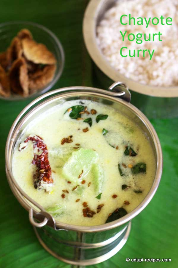 Chayote yogurt curry