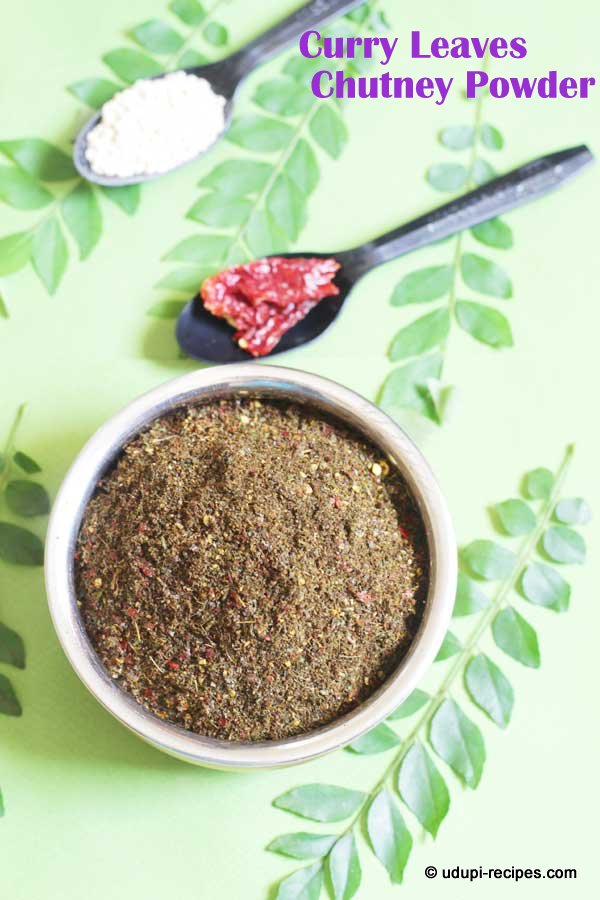 aromatic curry leaves chutney powder