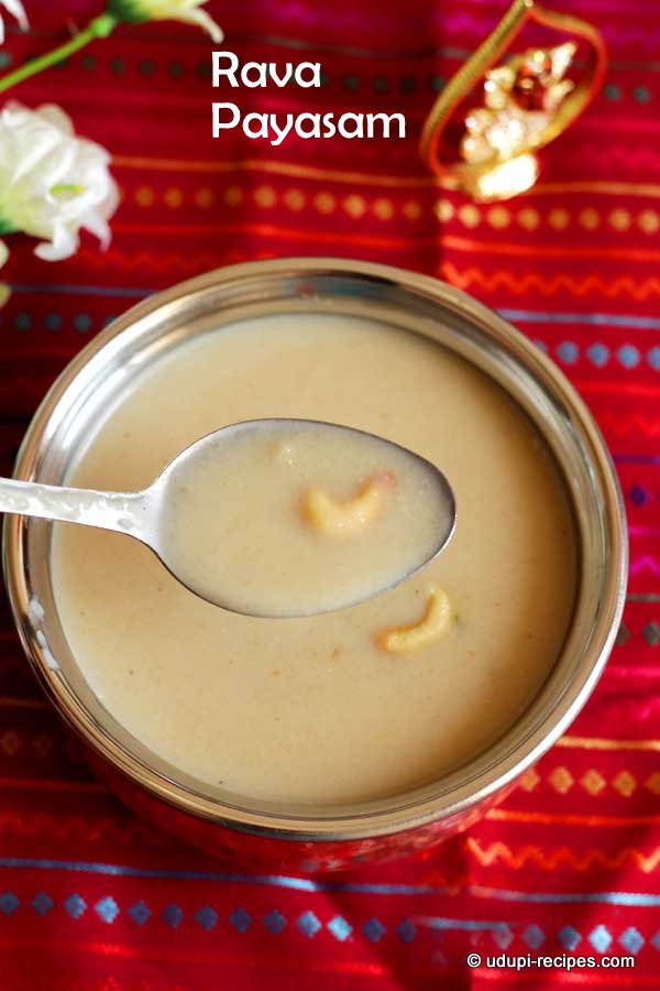 delicious rava payasam