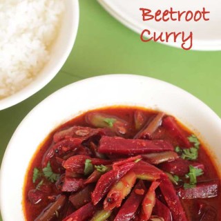 yummy and simple beetroot curry