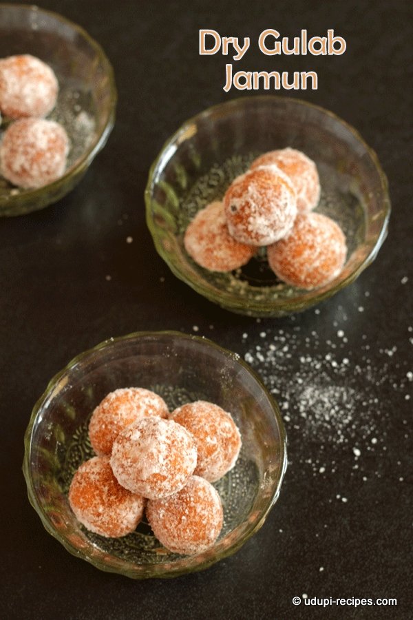 yummy dry gulab jamun using bread