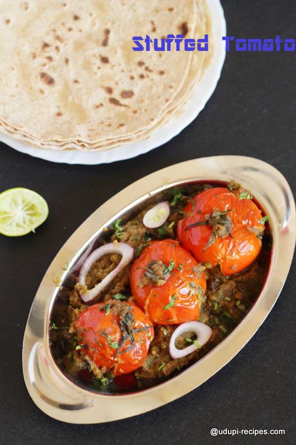 Mouth watering stuffed tomato