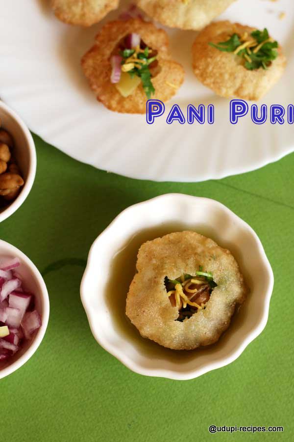 Pani puri ready to gulp over