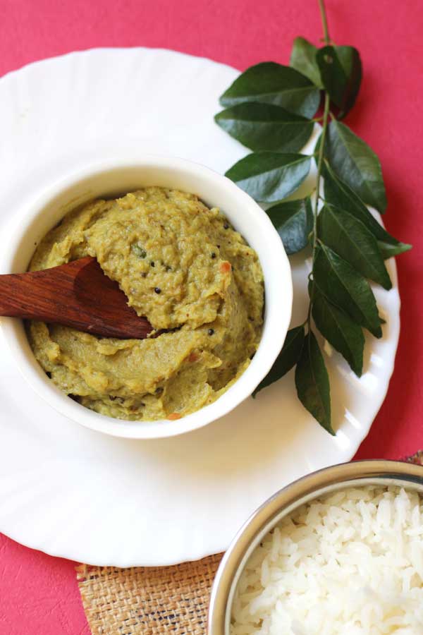 Ridge gourd chutney without coconut best combo with rice