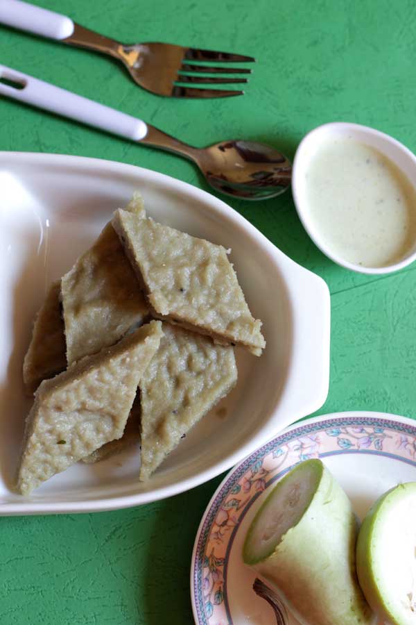 Bottle gourd idli