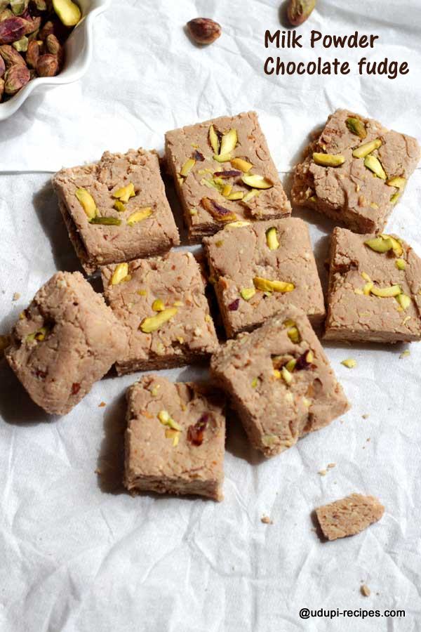 Easy sweet milk powder chocolate fudge