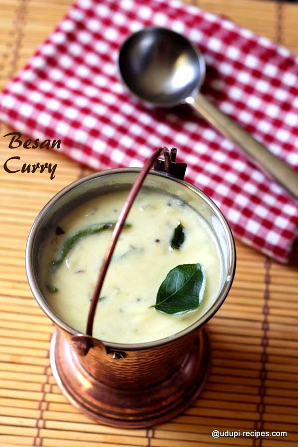 Besan Curry | Gram Flour Curry Recipe - Udupi Recipes