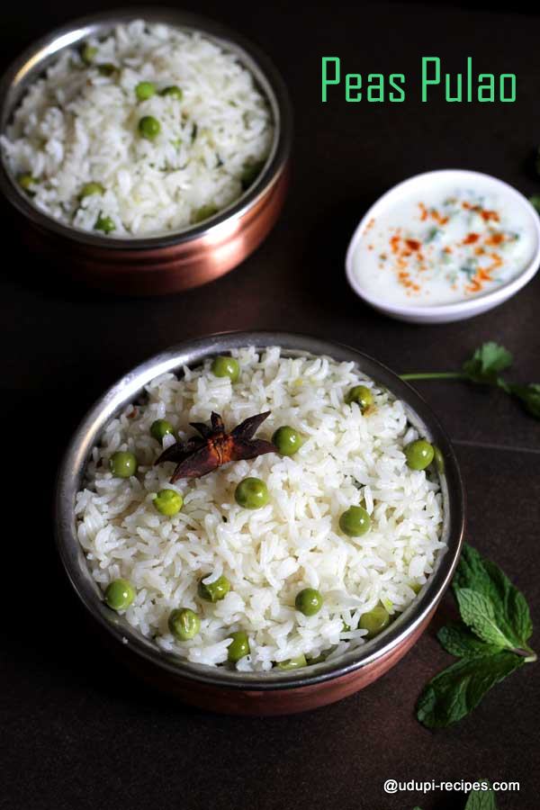 fresh peas pulao