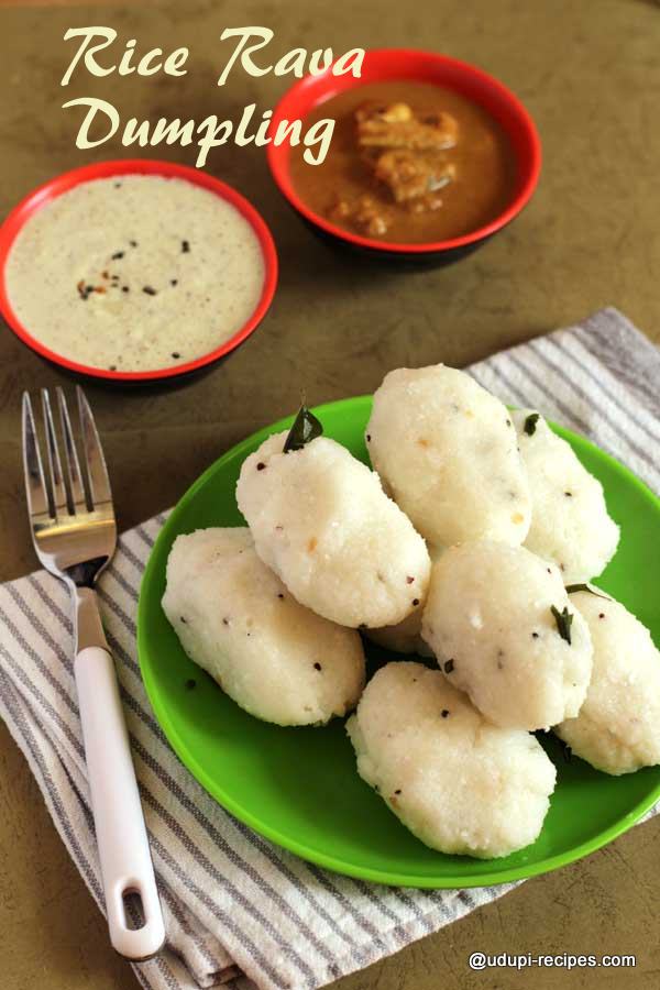 rice rava dumpling-easy breakfast