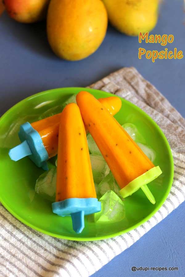 Cool cool mango popsicle