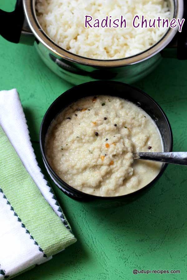 delicious radish chutney