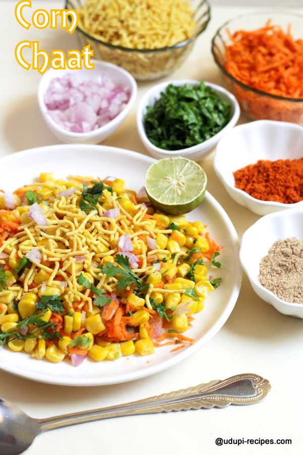 Easy sweet corn chaat