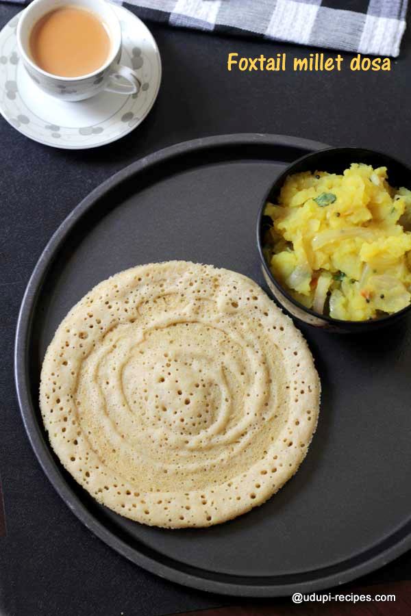 Foxtail millet dosa