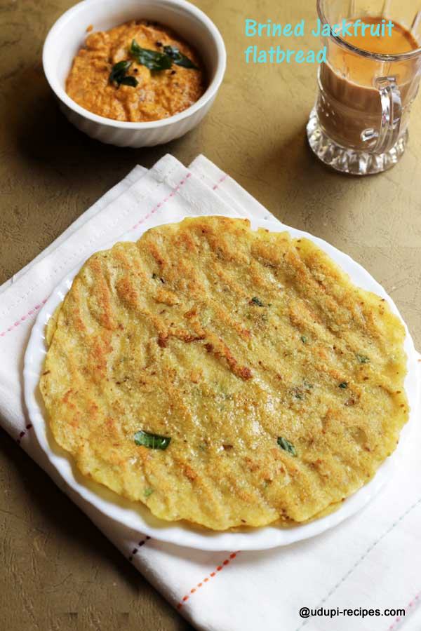 brined jackfruit flatbread