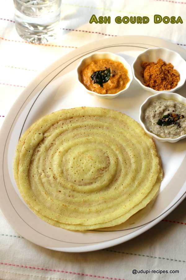 healthy ash gourd dosa